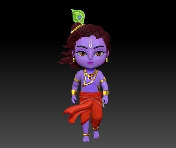 Krishna lord figurine 3D print model