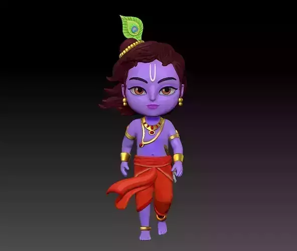Krishna lord figurine 3D print model