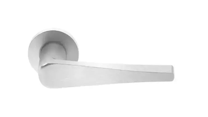 Eurospec Shaped Stainless Steel Door Handle 3D model