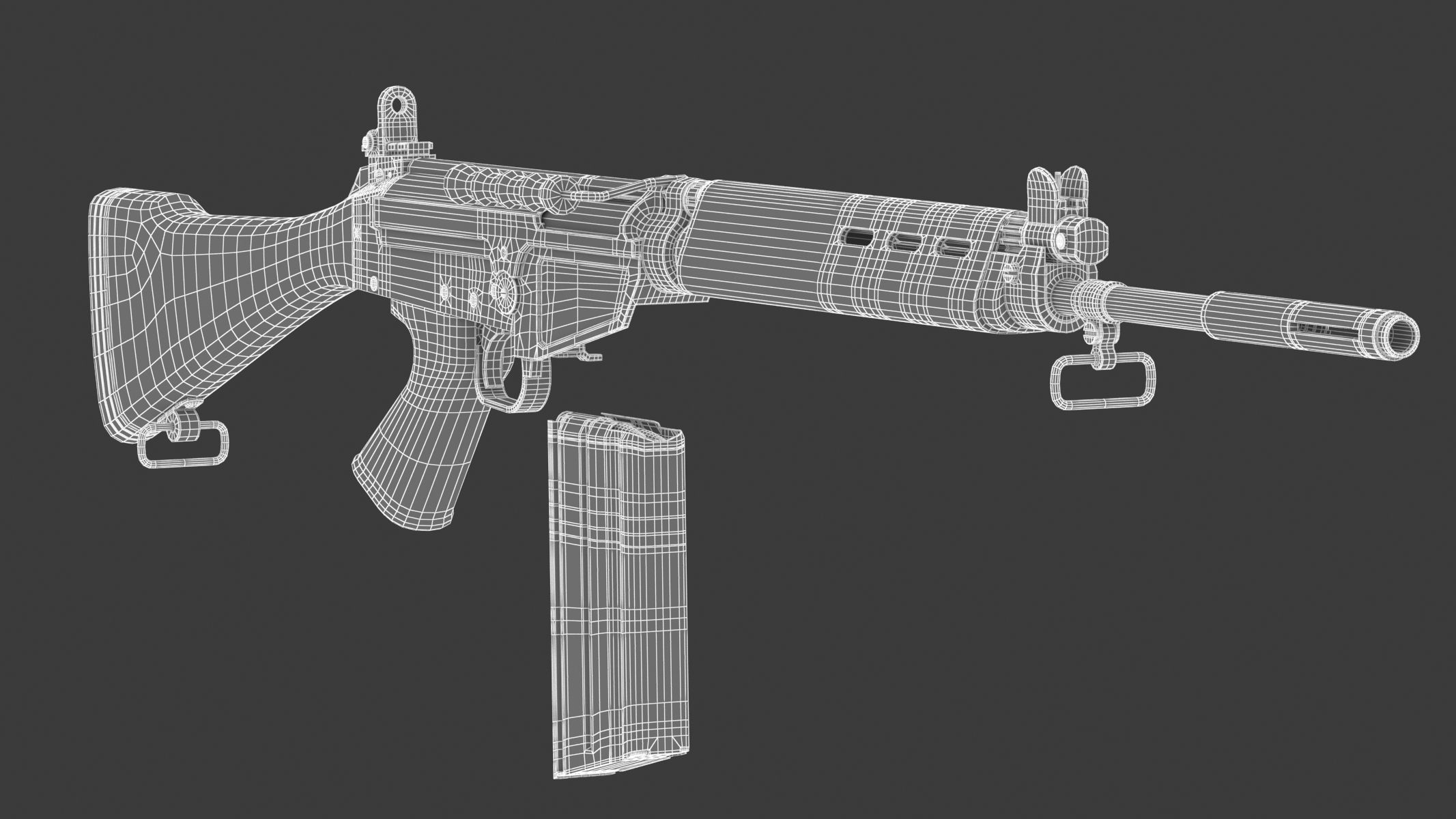 FN FAL 3D model_19