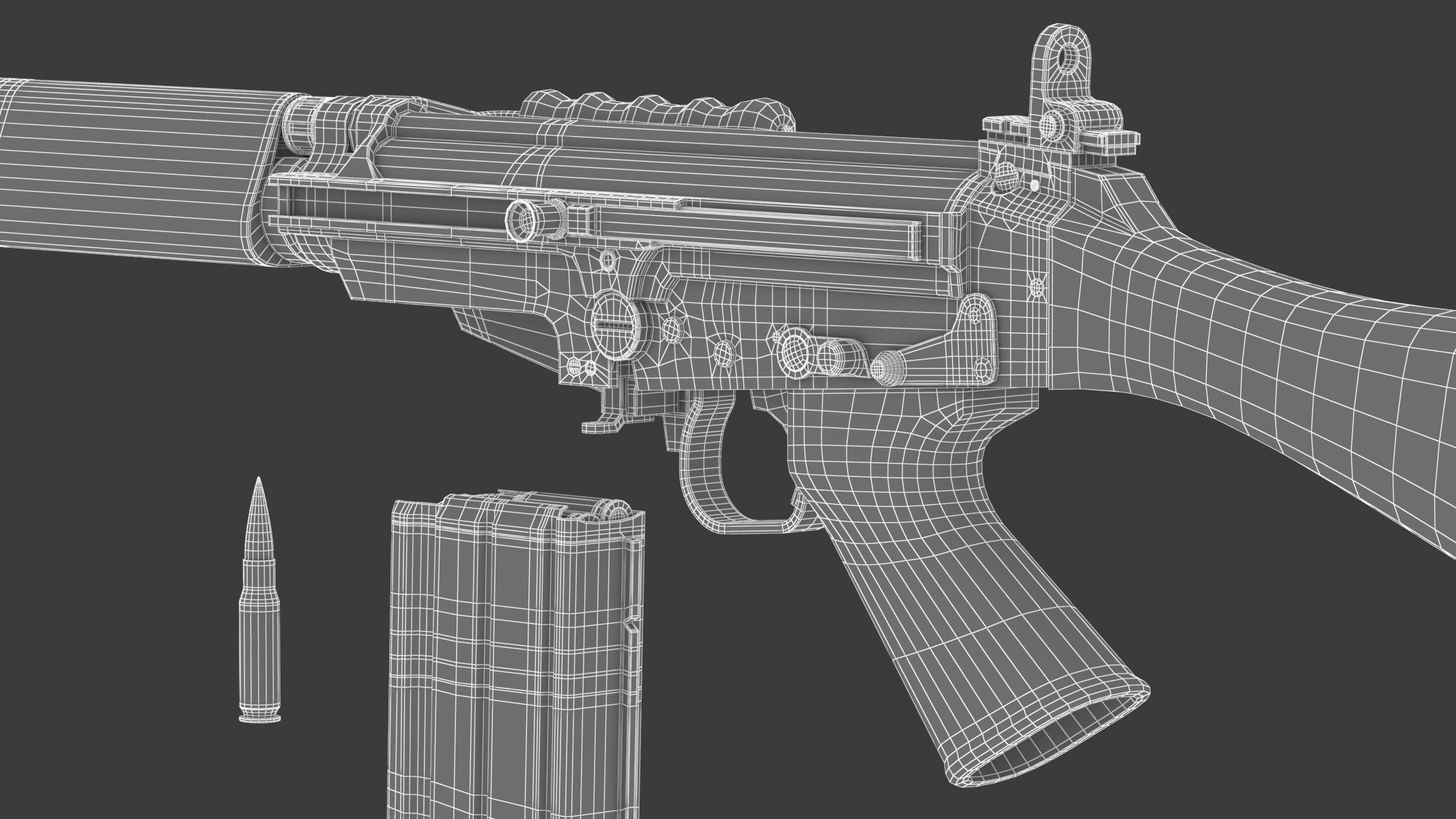 FN FAL 3D model_29