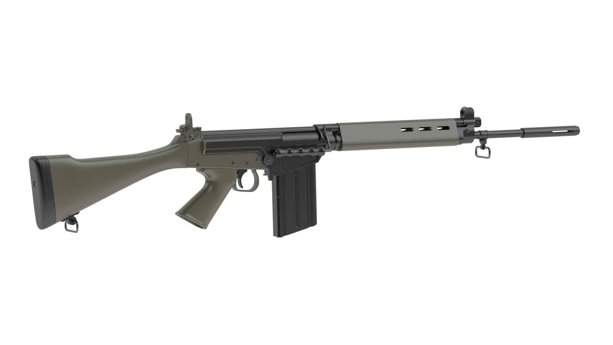 FN FAL 3D model_1
