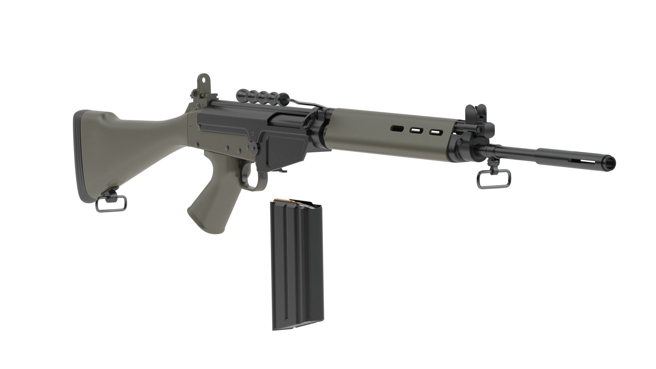 FN FAL 3D model_4