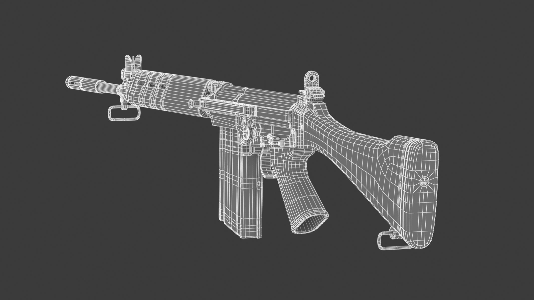 FN FAL 3D model_16