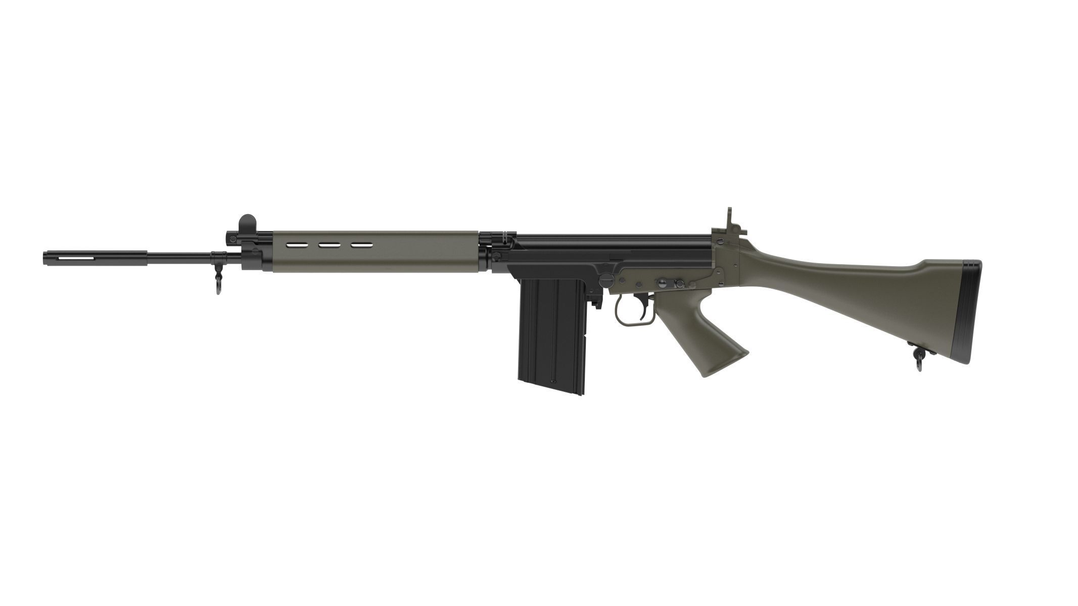 FN FAL 3D model_2