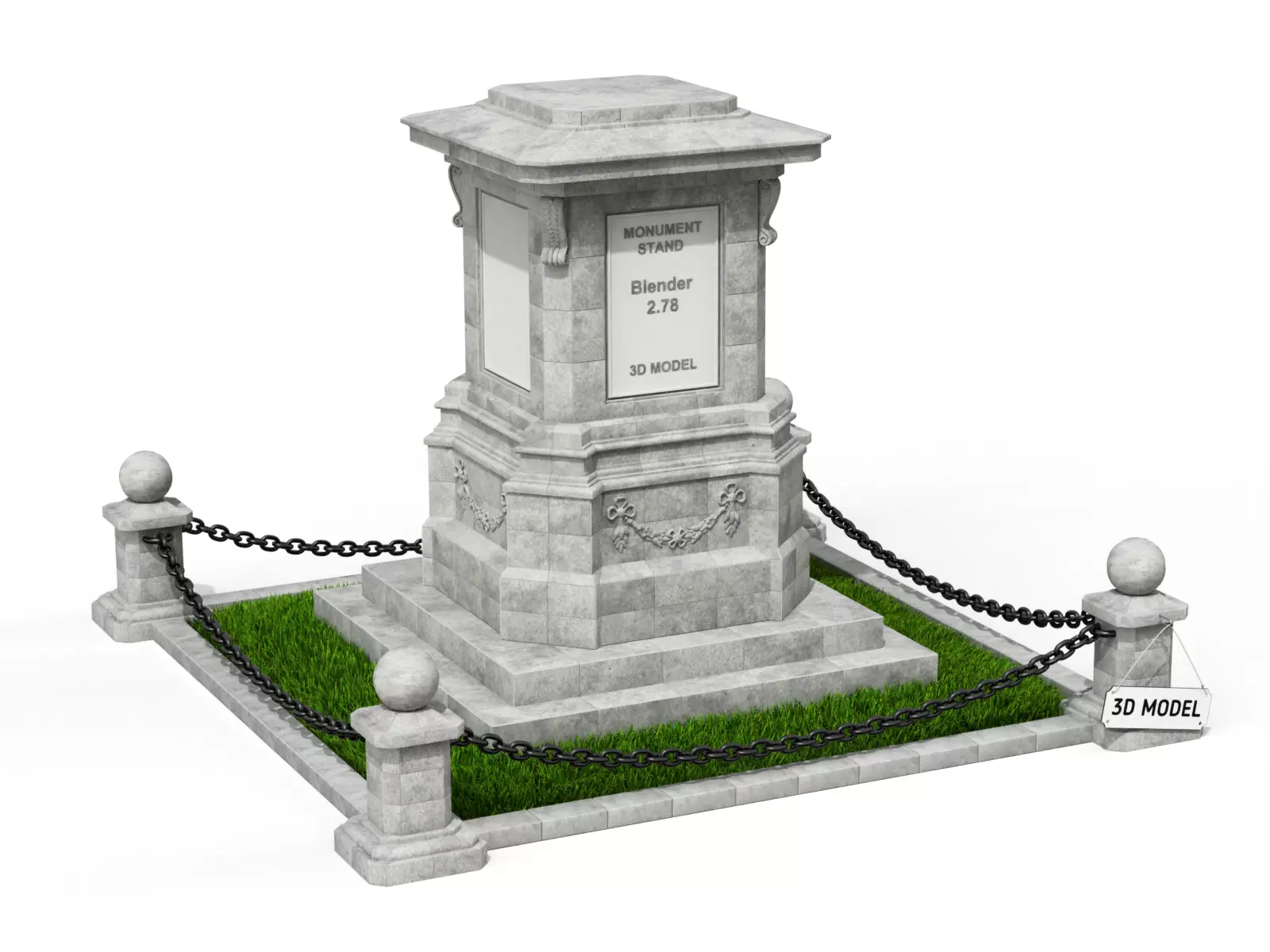 Monument Stand 3D model_0