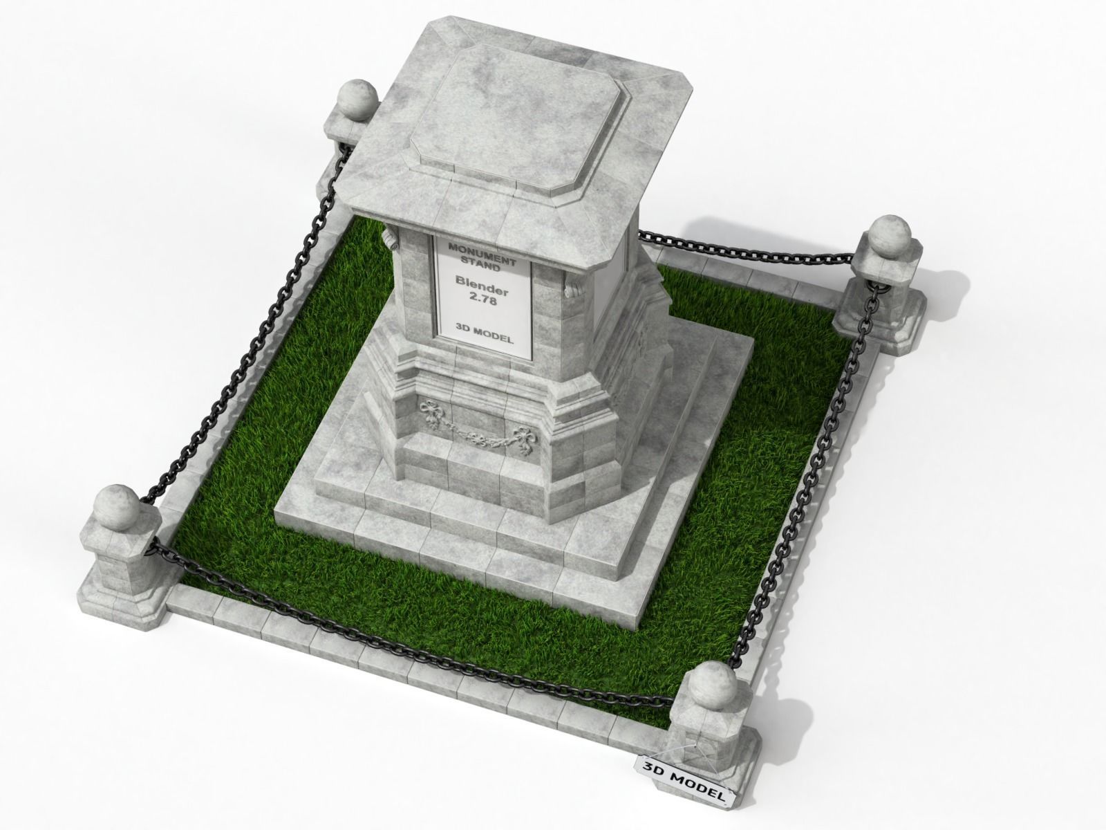 Monument Stand 3D model_2
