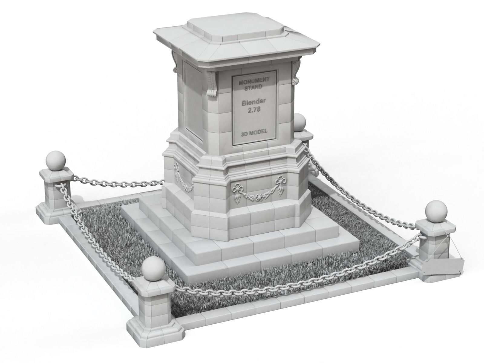Monument Stand 3D model_9