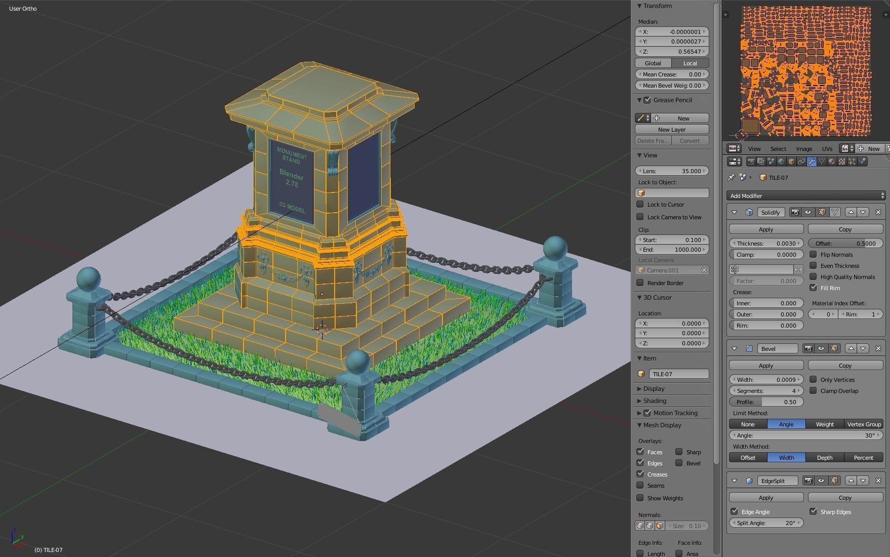 Monument Stand 3D model_13