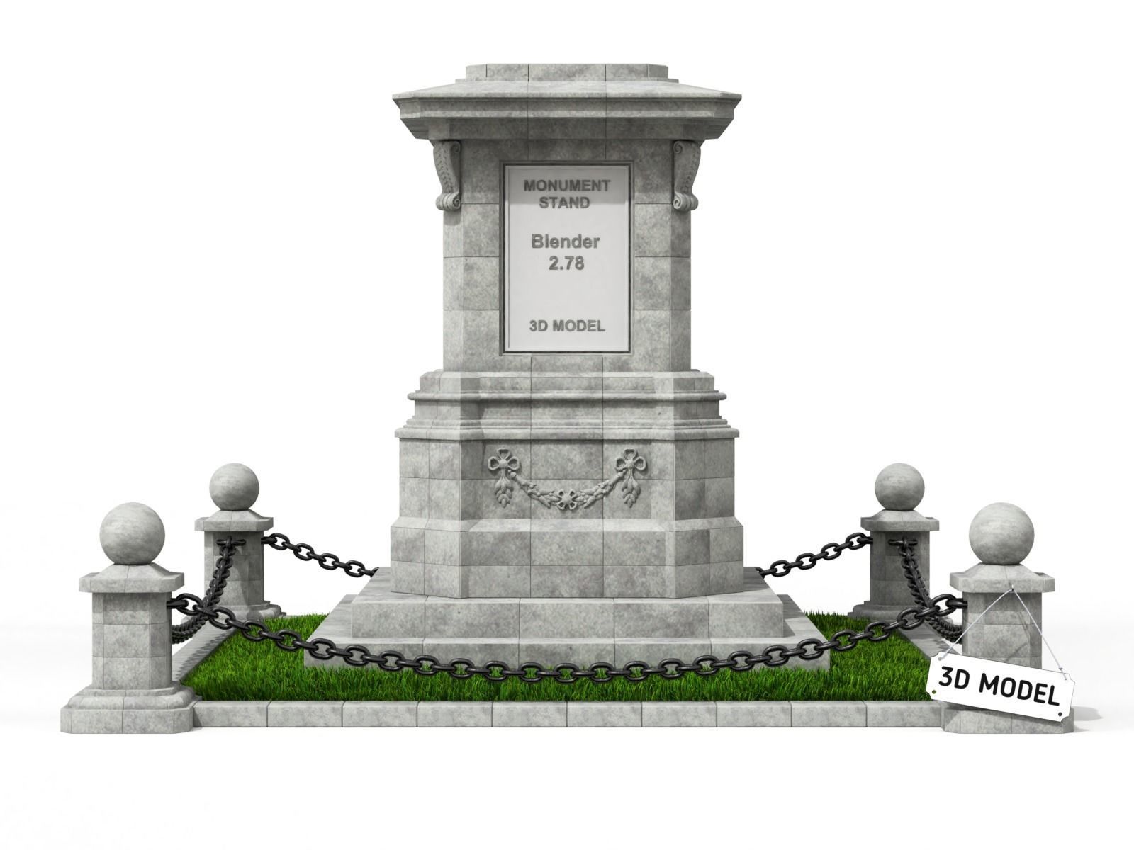 Monument Stand 3D model_1