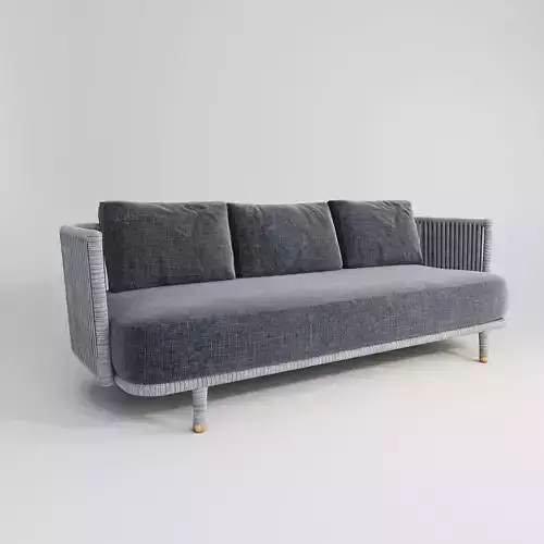 CANE LINE MOMENTS OUTDOOR 3 SEATER SOFA