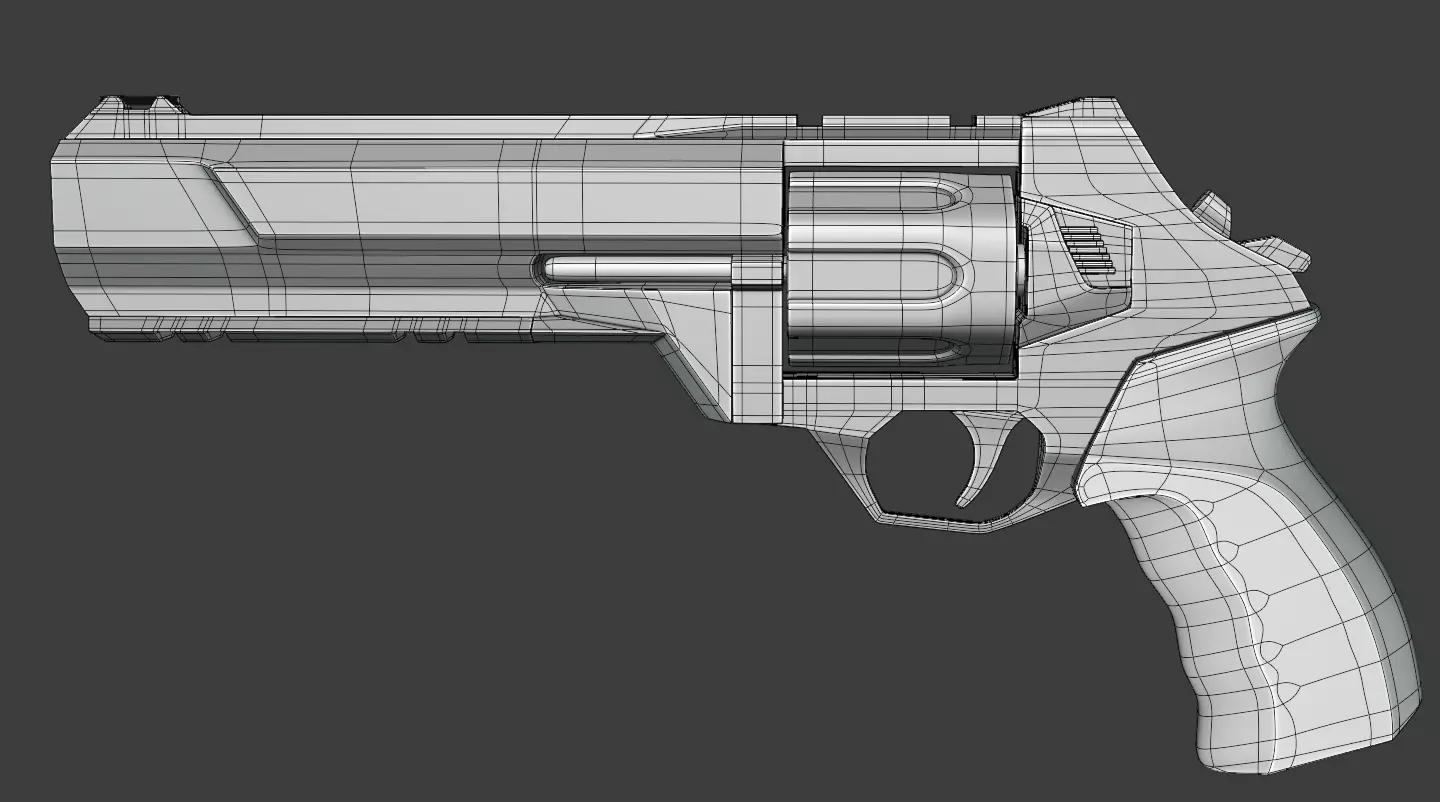 3D model python gun - skin gun in Valorant Low-poly 3D model