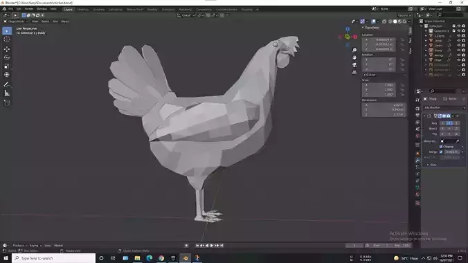 Low poly Chicken