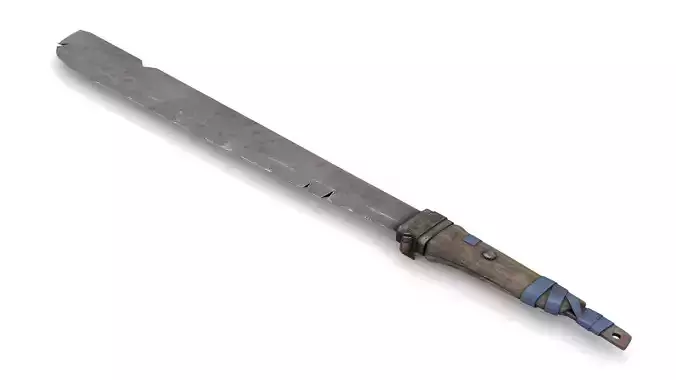 Old Machete with Broken Handle