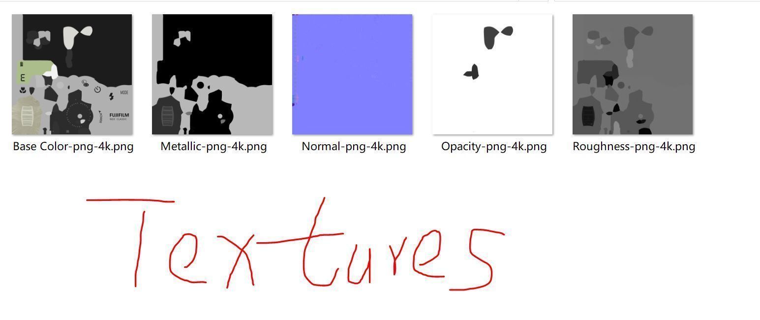 Fujifilm Instax Mini 90 Neo Classic Instant Film Camera  3D model_21