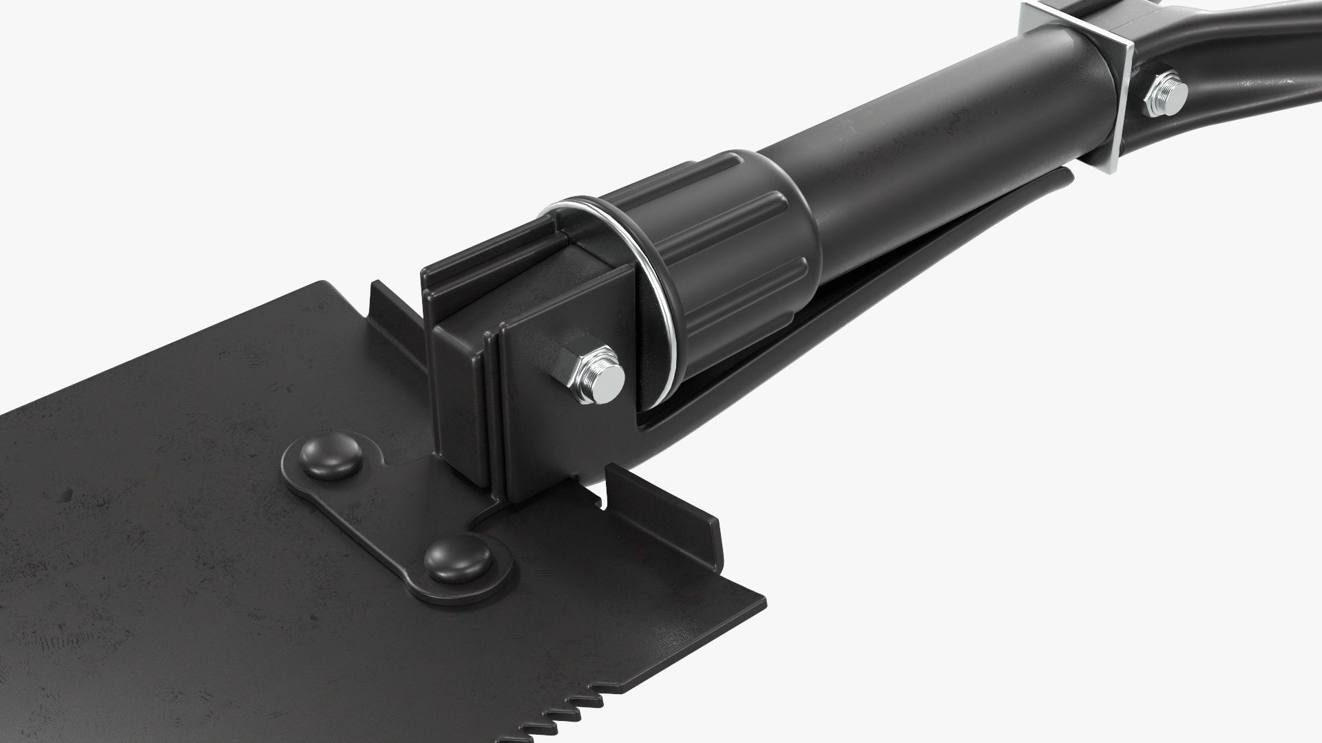 Mini foldable shovel unfolded 3D model_2