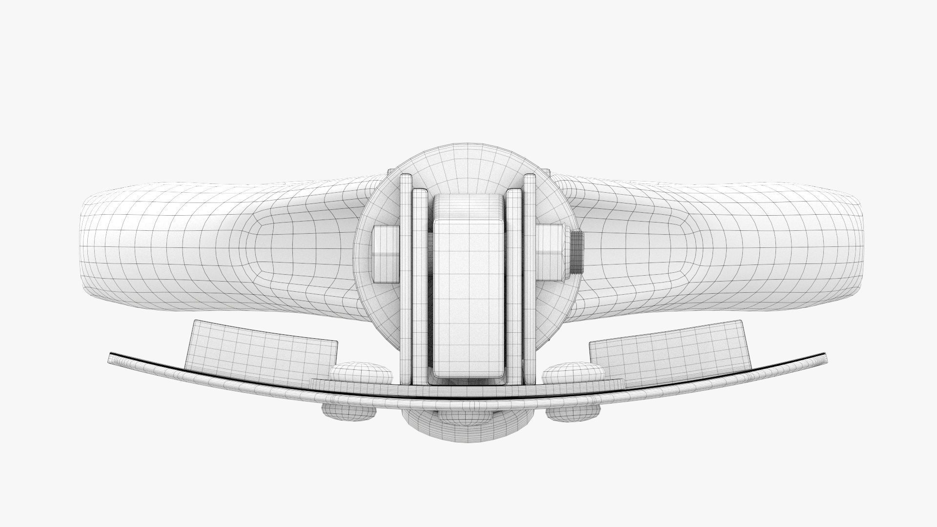 Mini foldable shovel unfolded 3D model_13