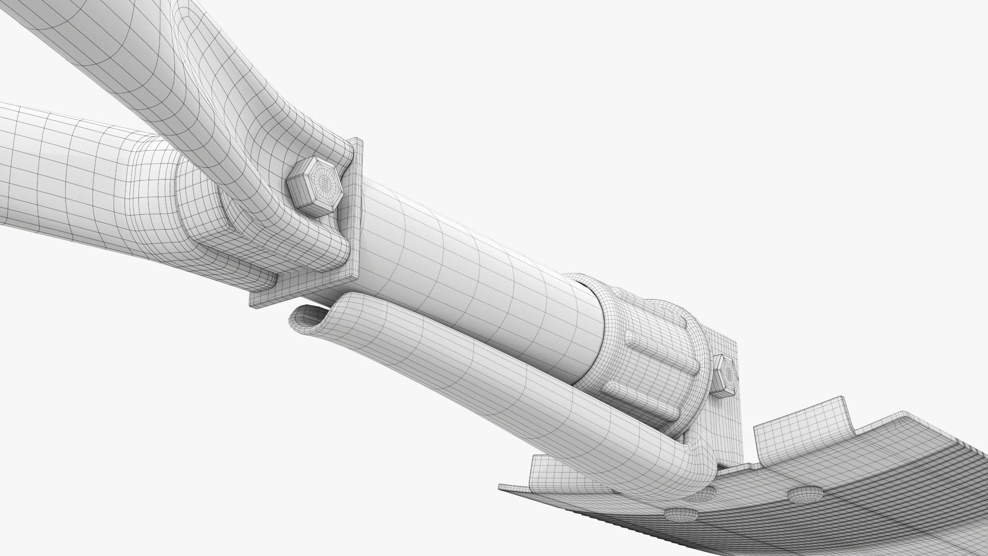 Mini foldable shovel unfolded 3D model_12