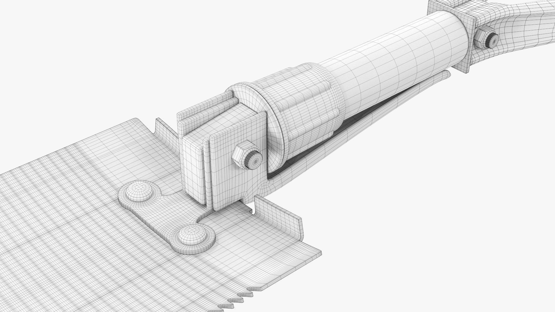 Mini foldable shovel unfolded 3D model_11