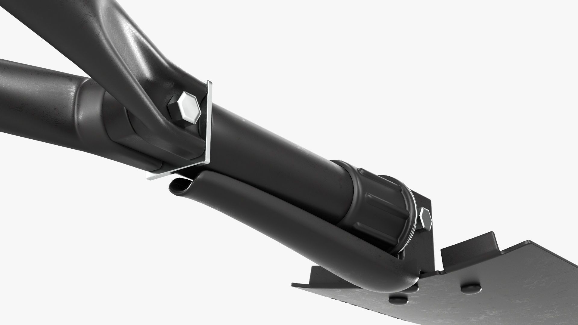 Mini foldable shovel unfolded 3D model_3