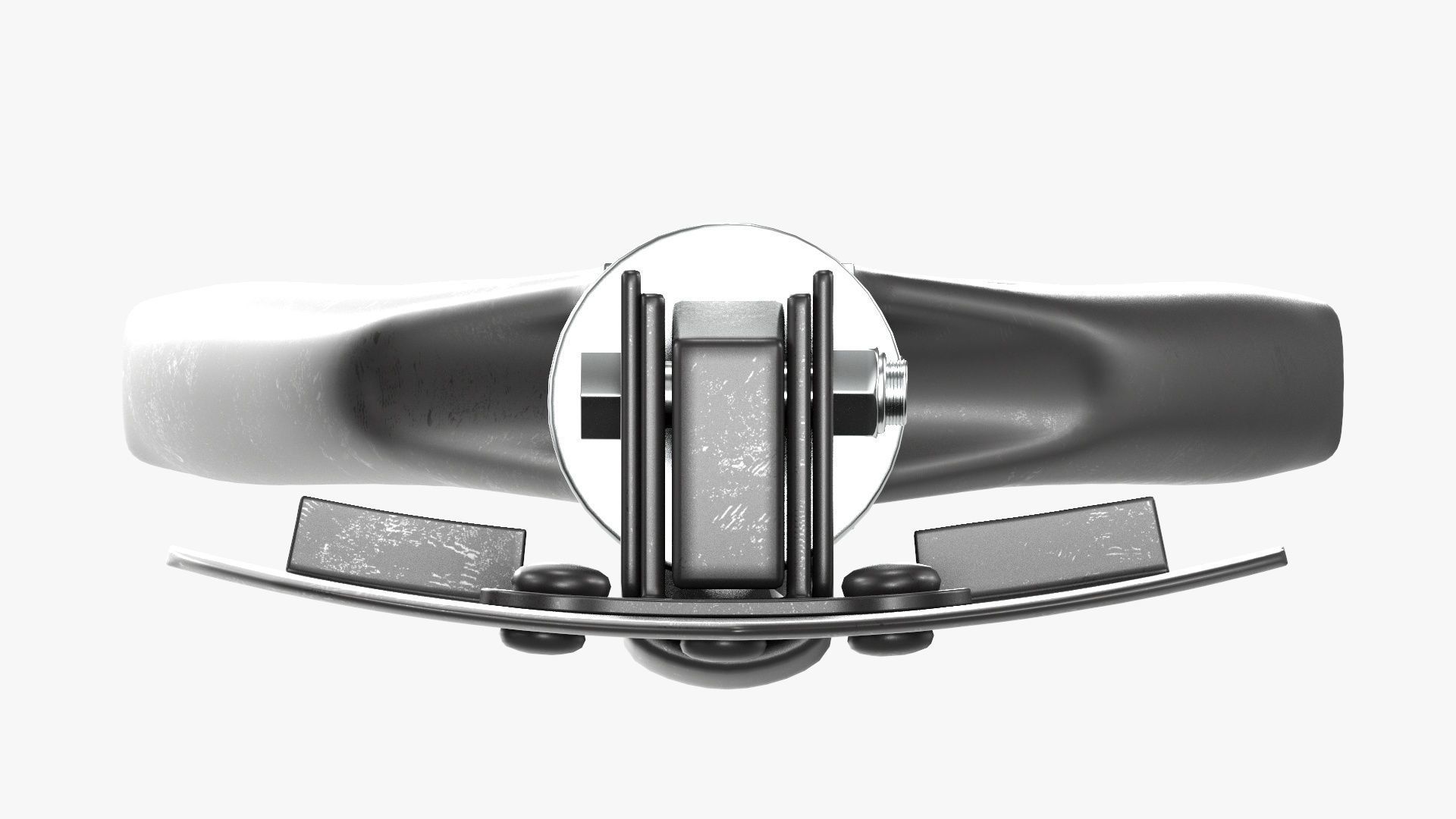 Mini foldable shovel unfolded 3D model_5