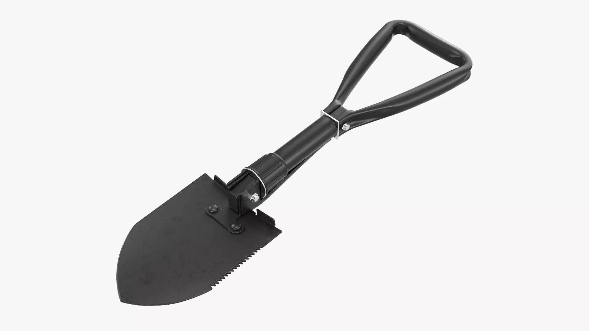 Mini foldable shovel unfolded 3D model_0
