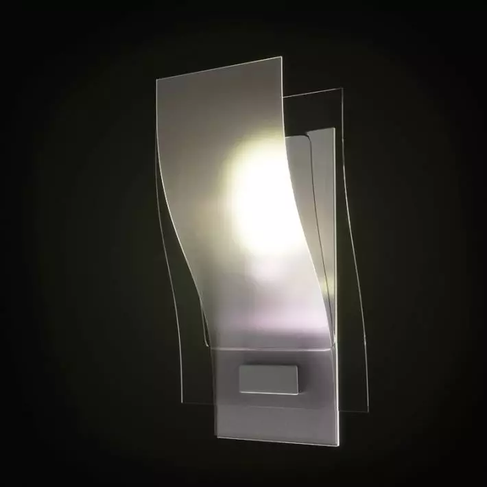 Modern White Lamp 3D model_0