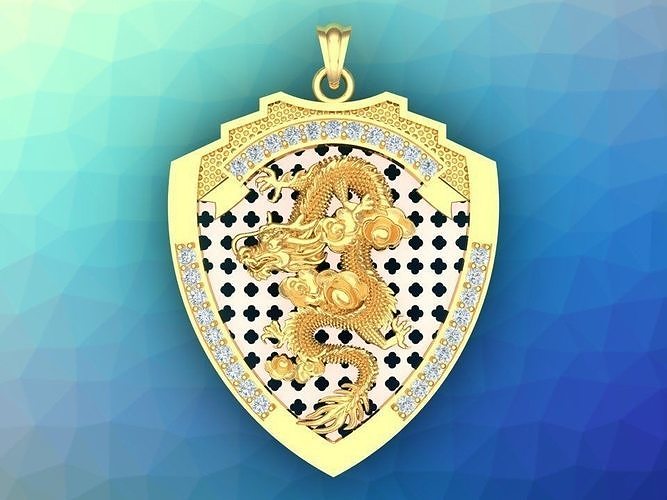 Dragon Pendant - Mens Pendants 3D print model
