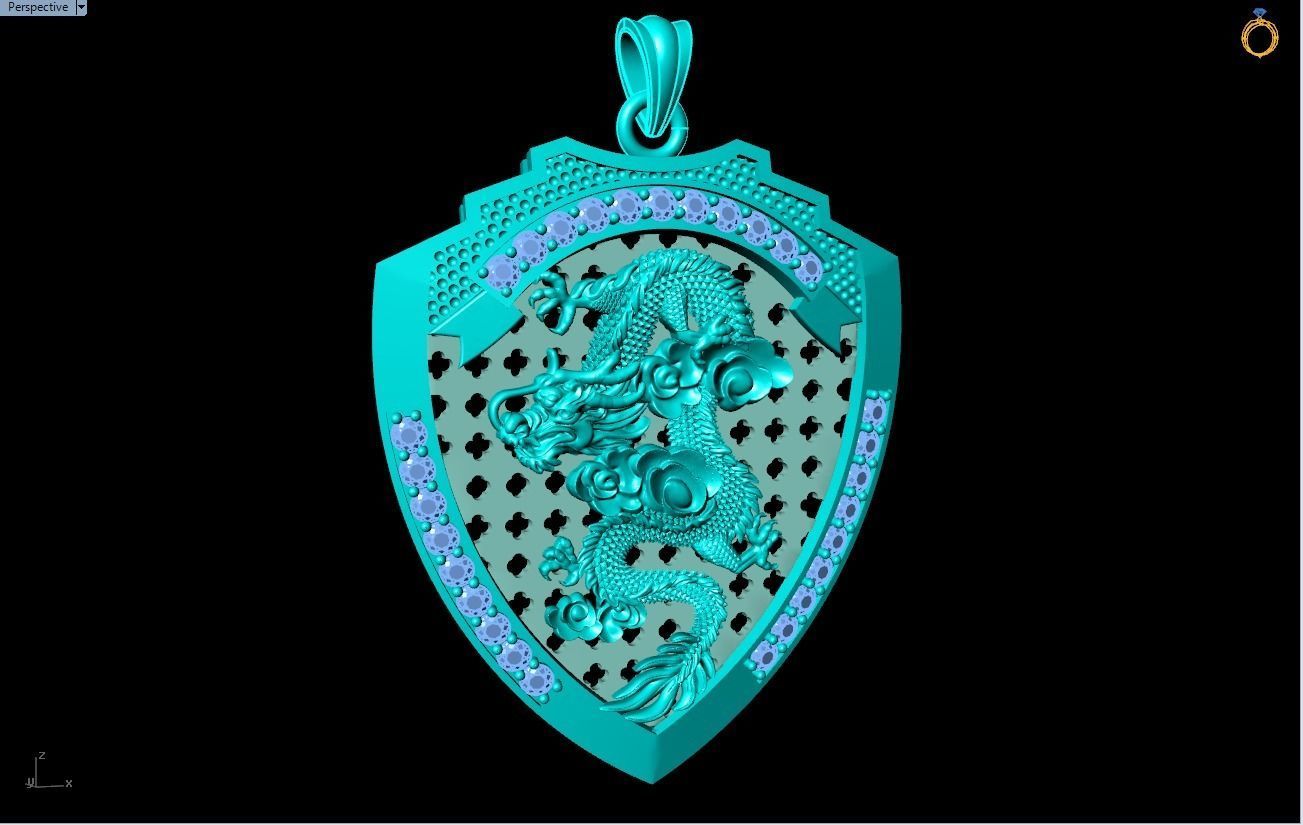 Dragon Pendant - Mens Pendants 3D print model_3