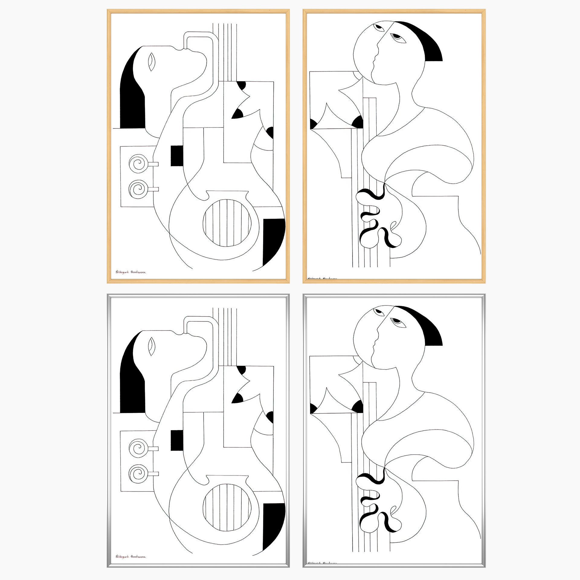 Wall Art Set 3582 3D model_2