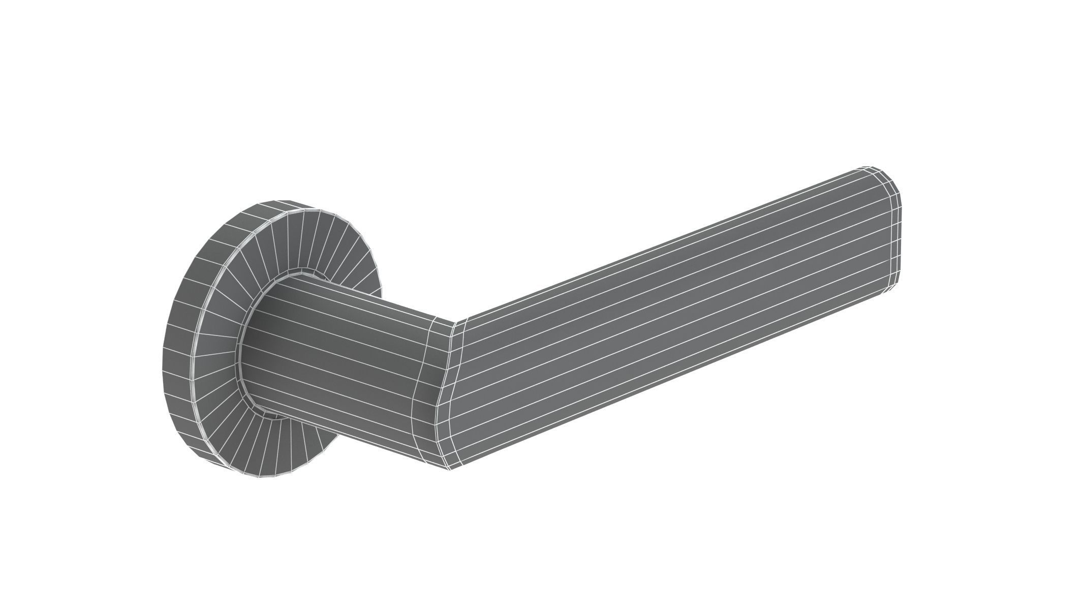 Frelan Satin Stainless Steel Door Handle 3D model_6