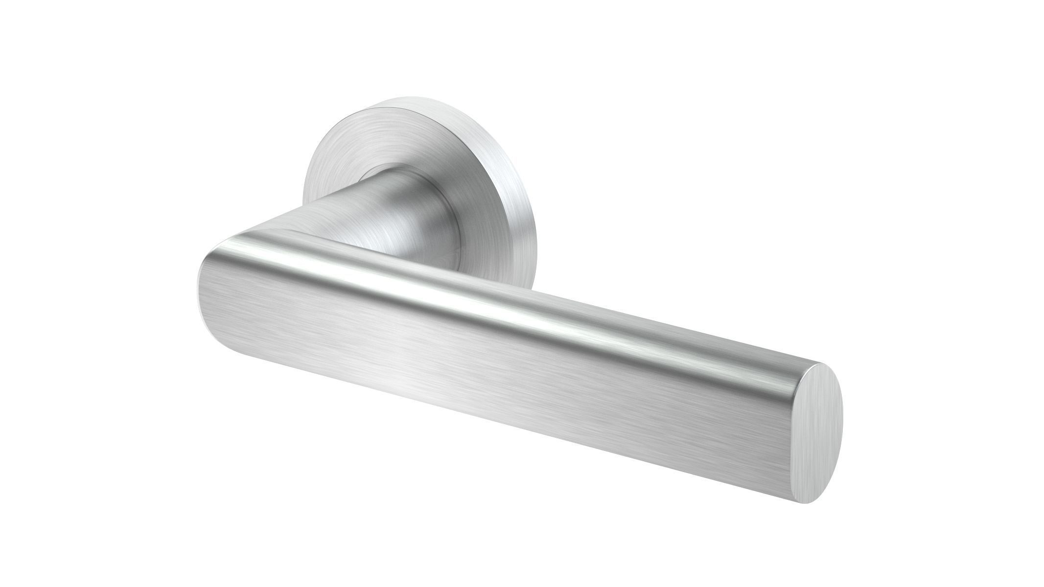 Frelan Satin Stainless Steel Door Handle 3D model_4