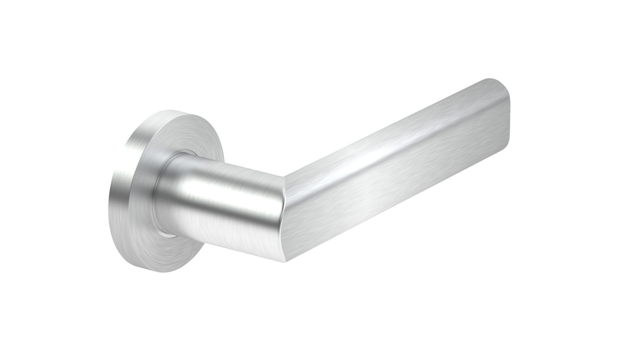 Frelan Satin Stainless Steel Door Handle 3D model_1