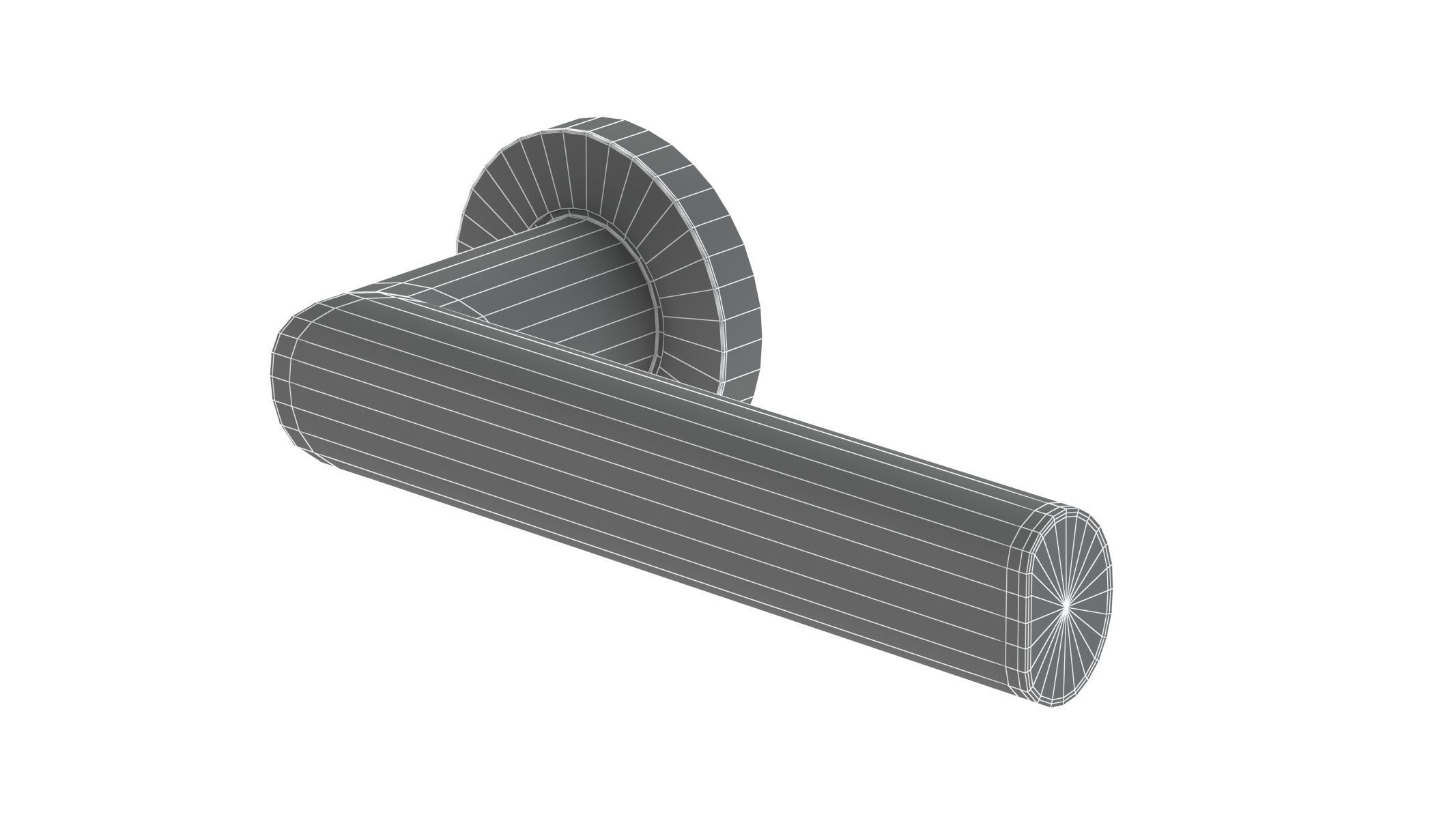 Frelan Satin Stainless Steel Door Handle 3D model_9