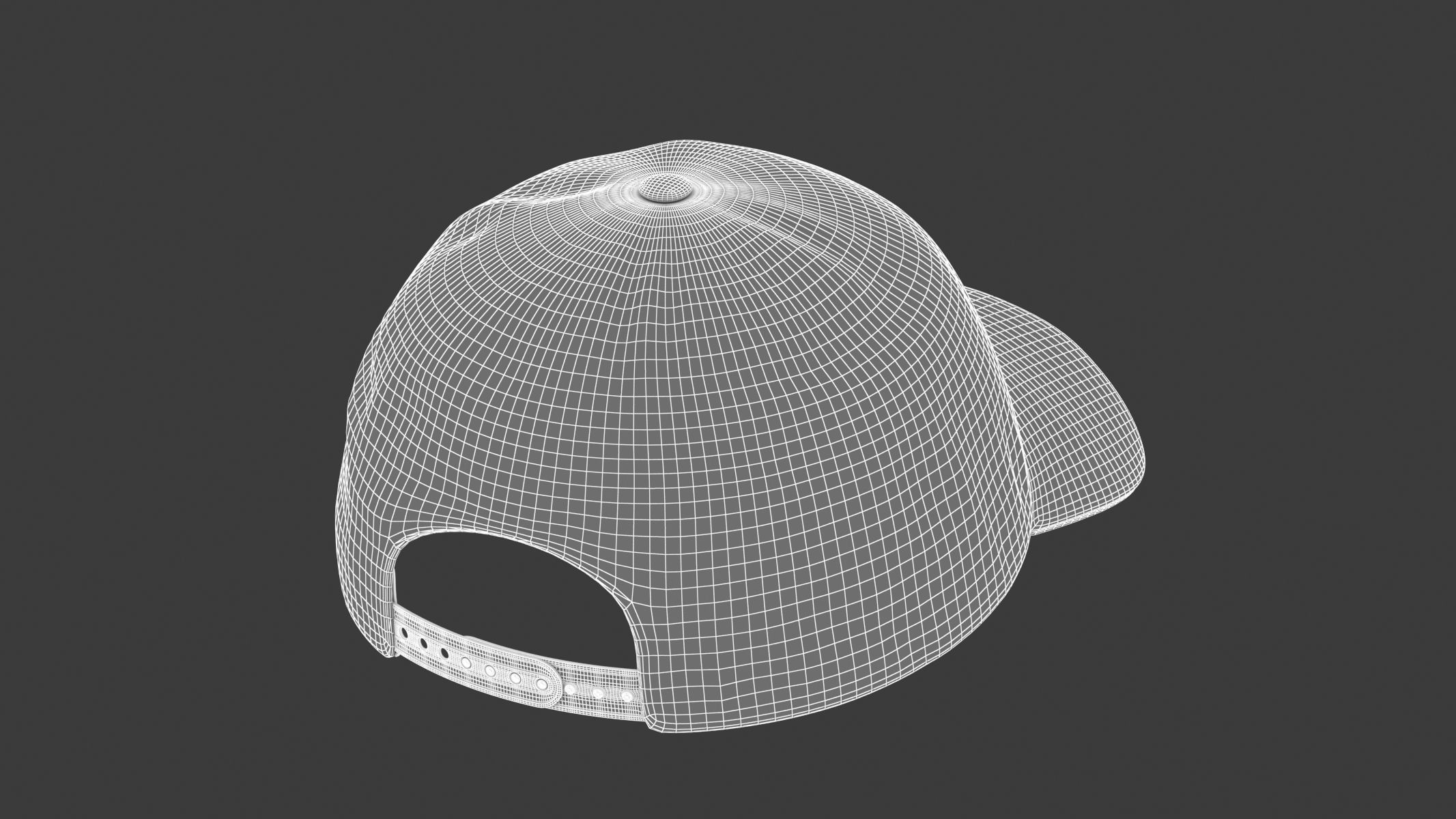 Grade Cap Hat Generic Low-poly 3D model_8