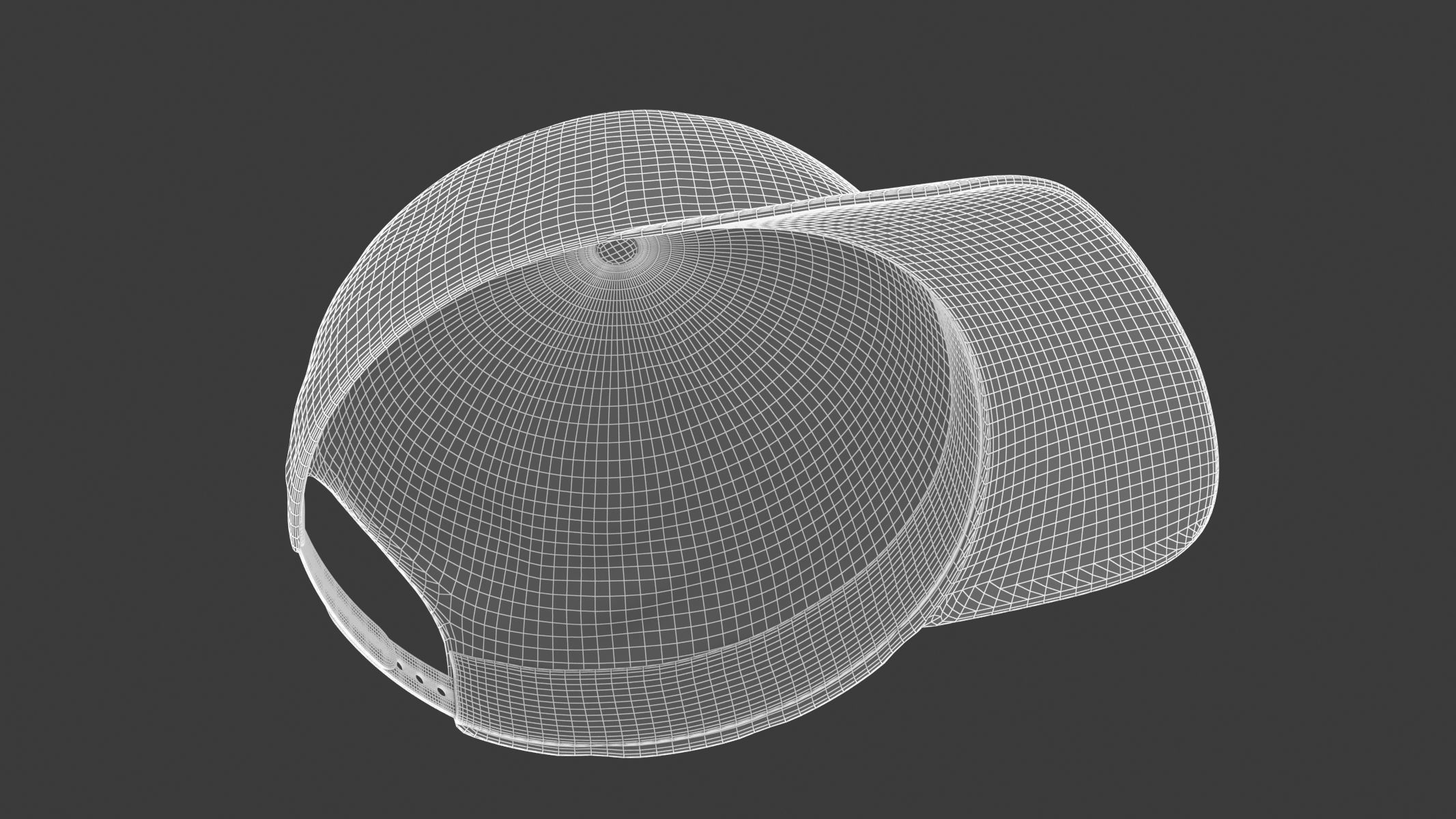 Grade Cap Hat Generic Low-poly 3D model_11