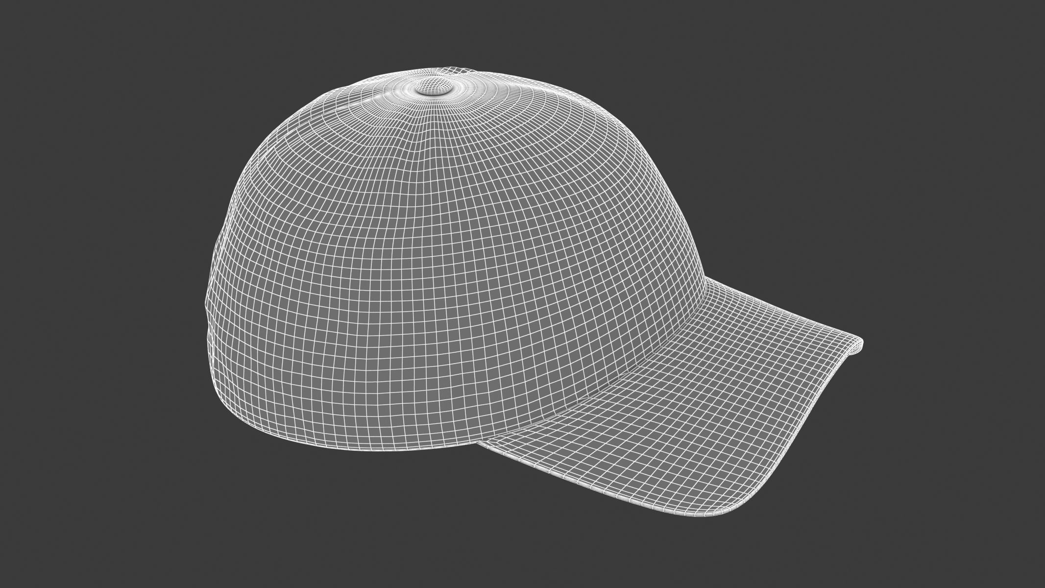 Grade Cap Hat Generic Low-poly 3D model_7