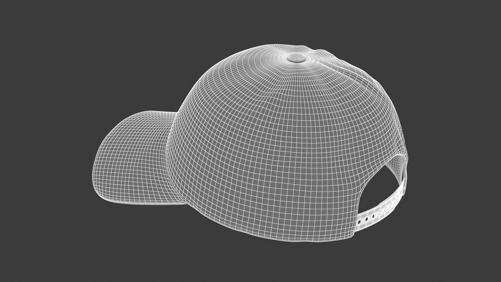 Grade Cap Hat Generic Low-poly 3D model_9