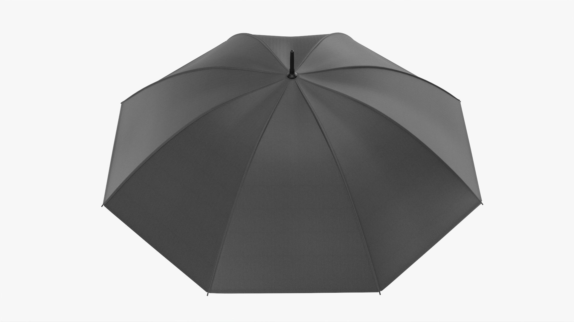 Umbrella large automatic black 3D model_3