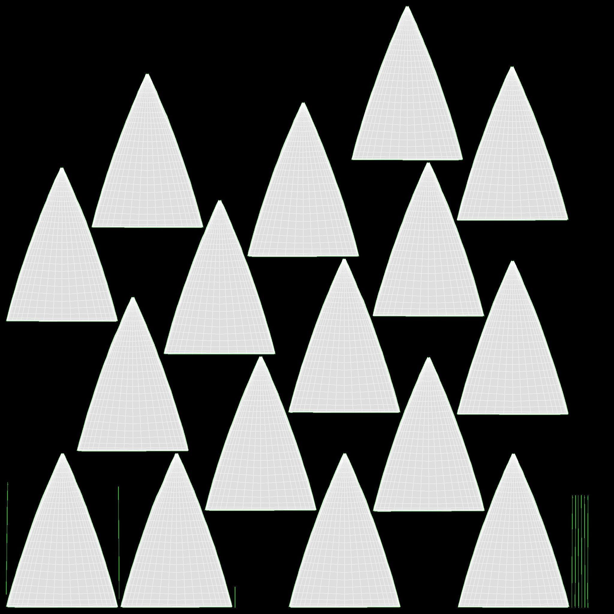 Umbrella large automatic black 3D model_17