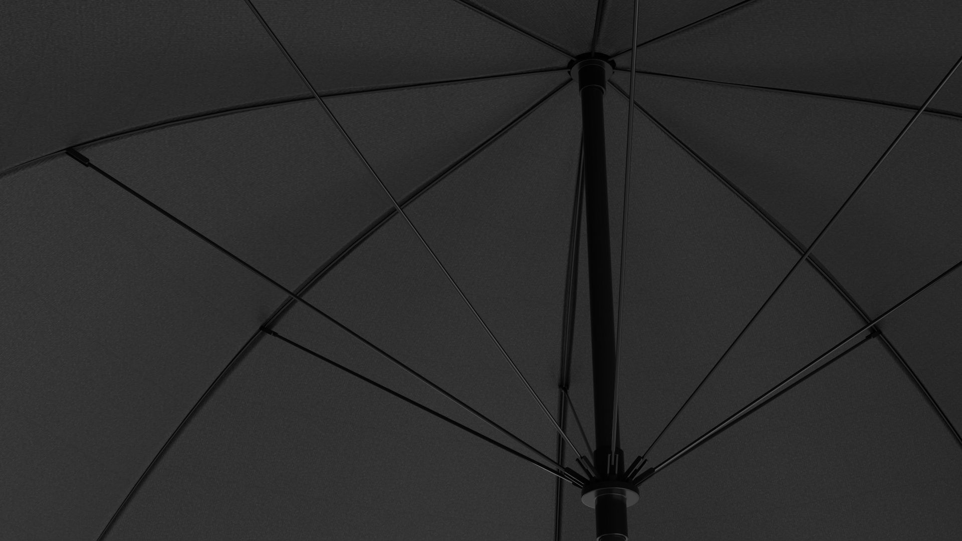 Umbrella large automatic black 3D model_5