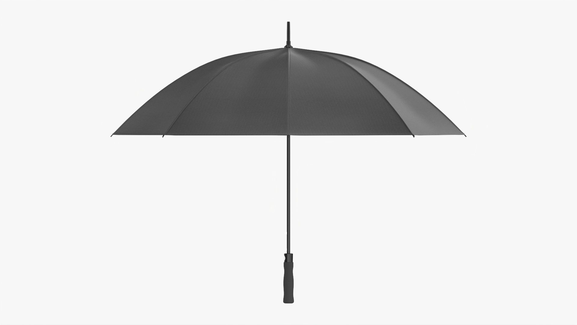 Umbrella large automatic black 3D model_1