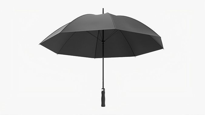 Umbrella large automatic black 3D model