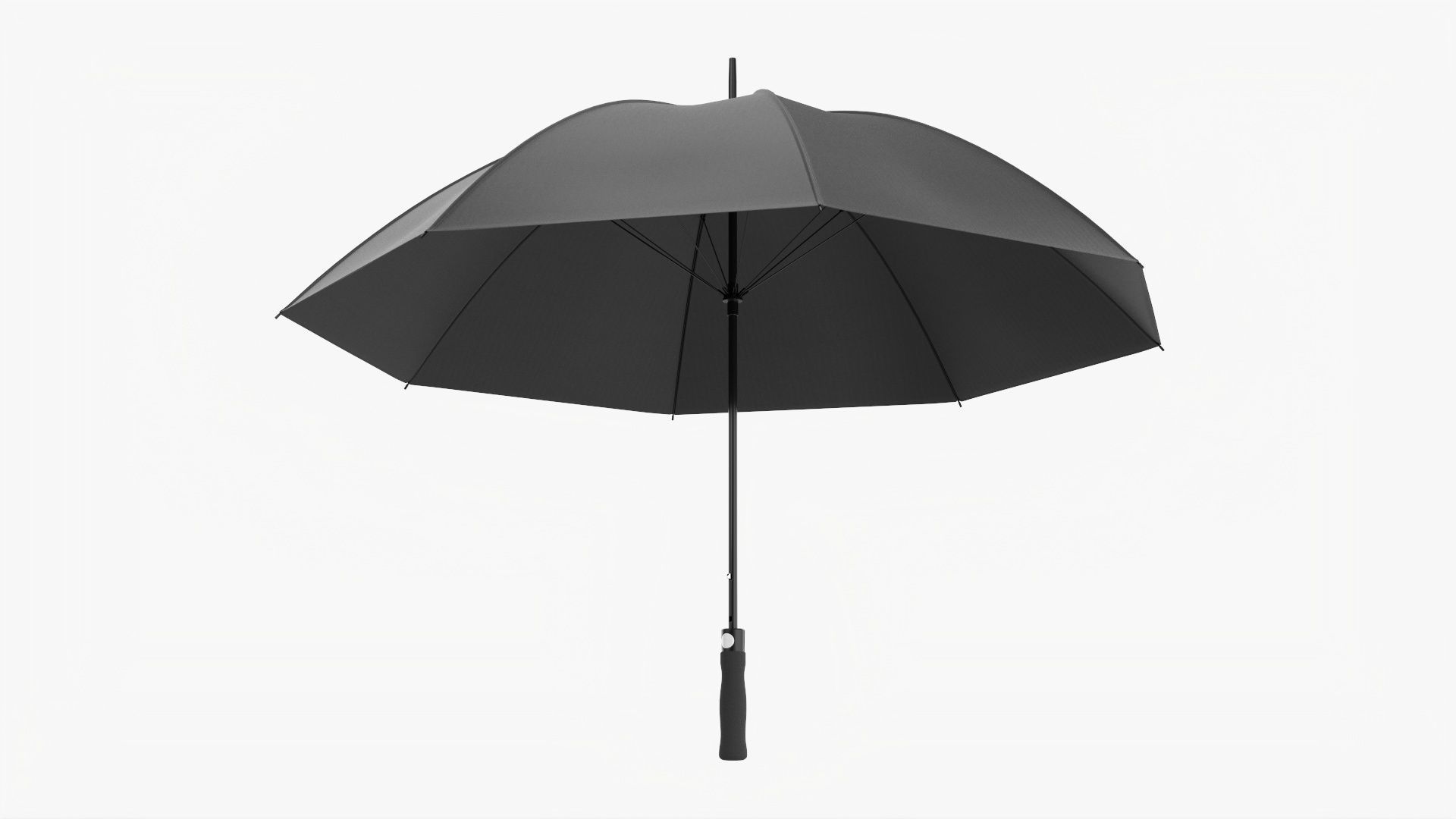 Umbrella large automatic black 3D model_0