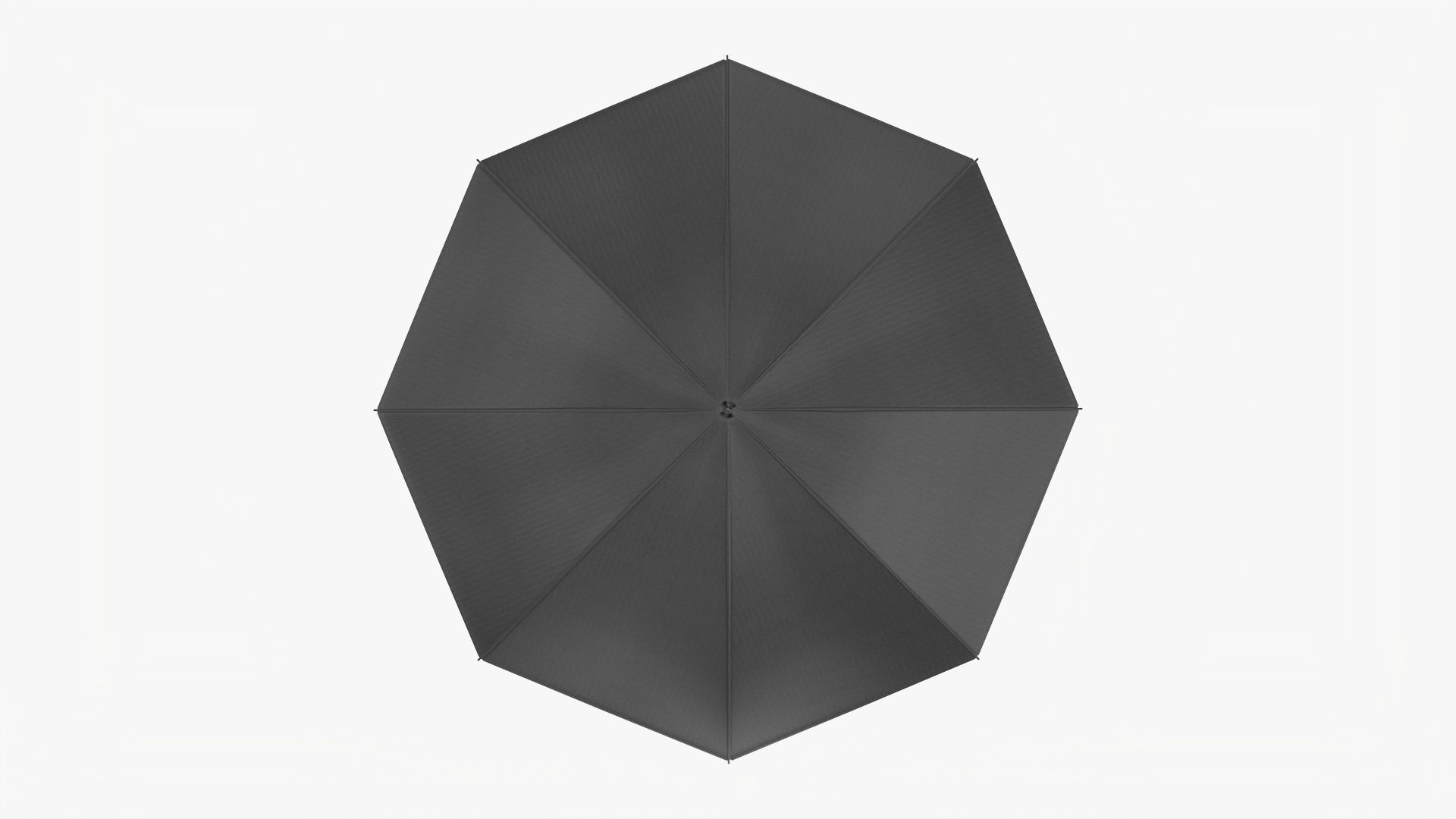 Umbrella large automatic black 3D model_2