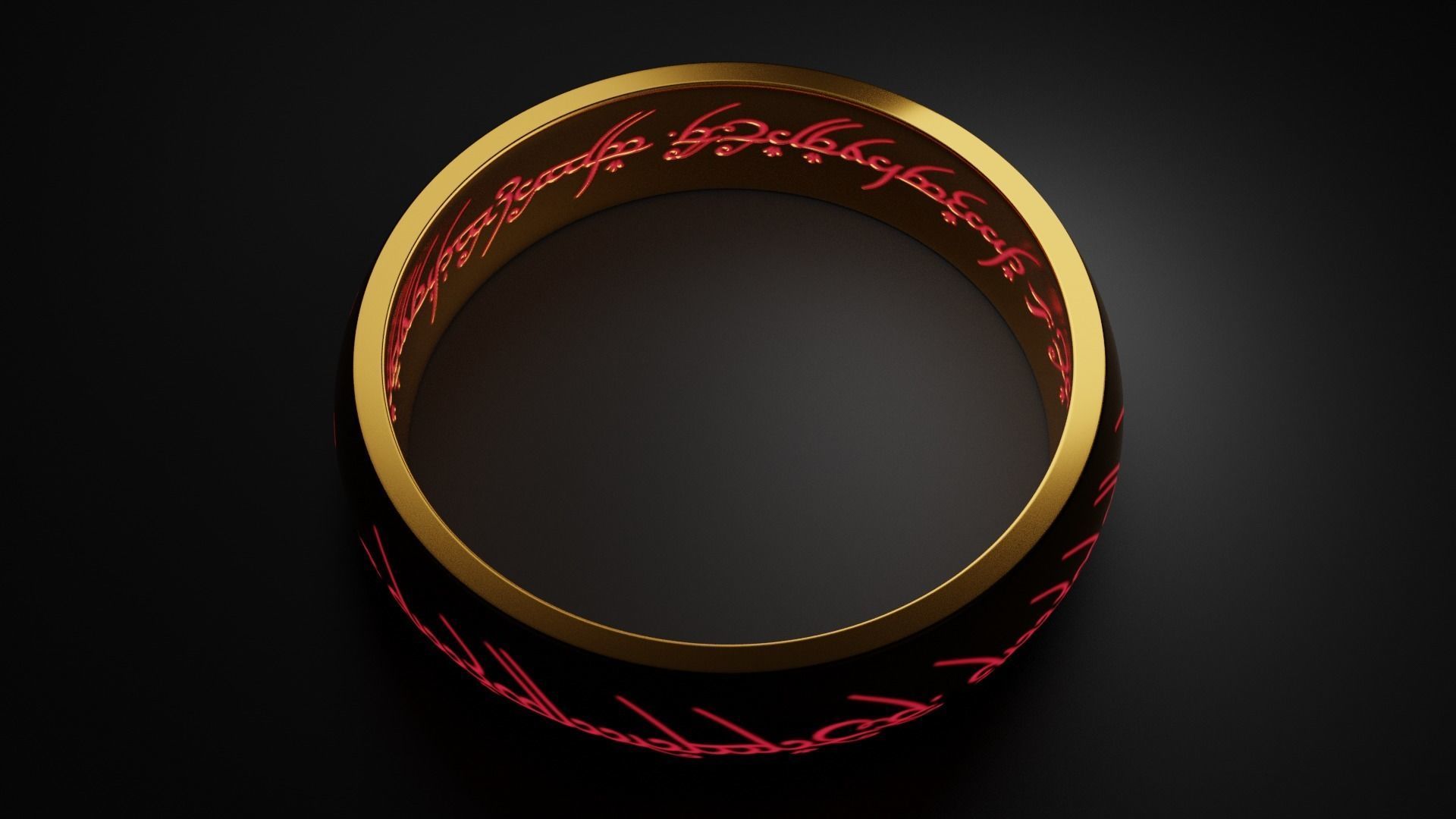The Lord Of The Rings Ring  3D model_2