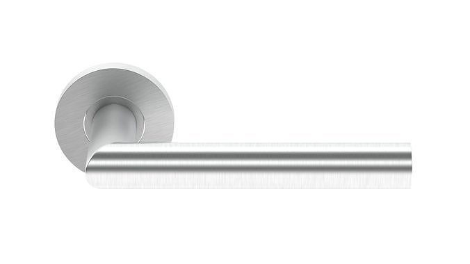 Julian Satin Stainless Steel Door Handle 3D model