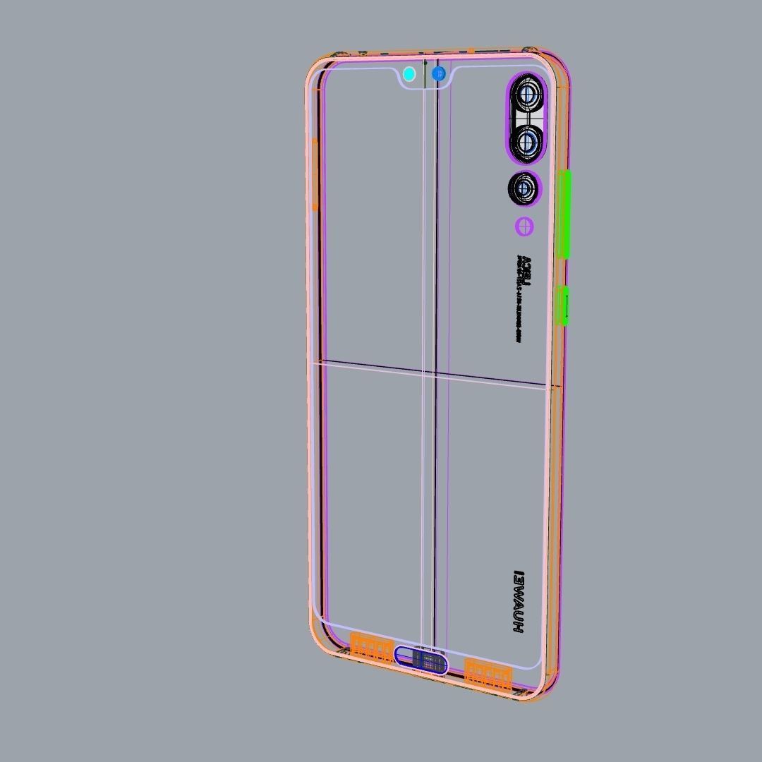 Huawei P20 Pro 3D model_6