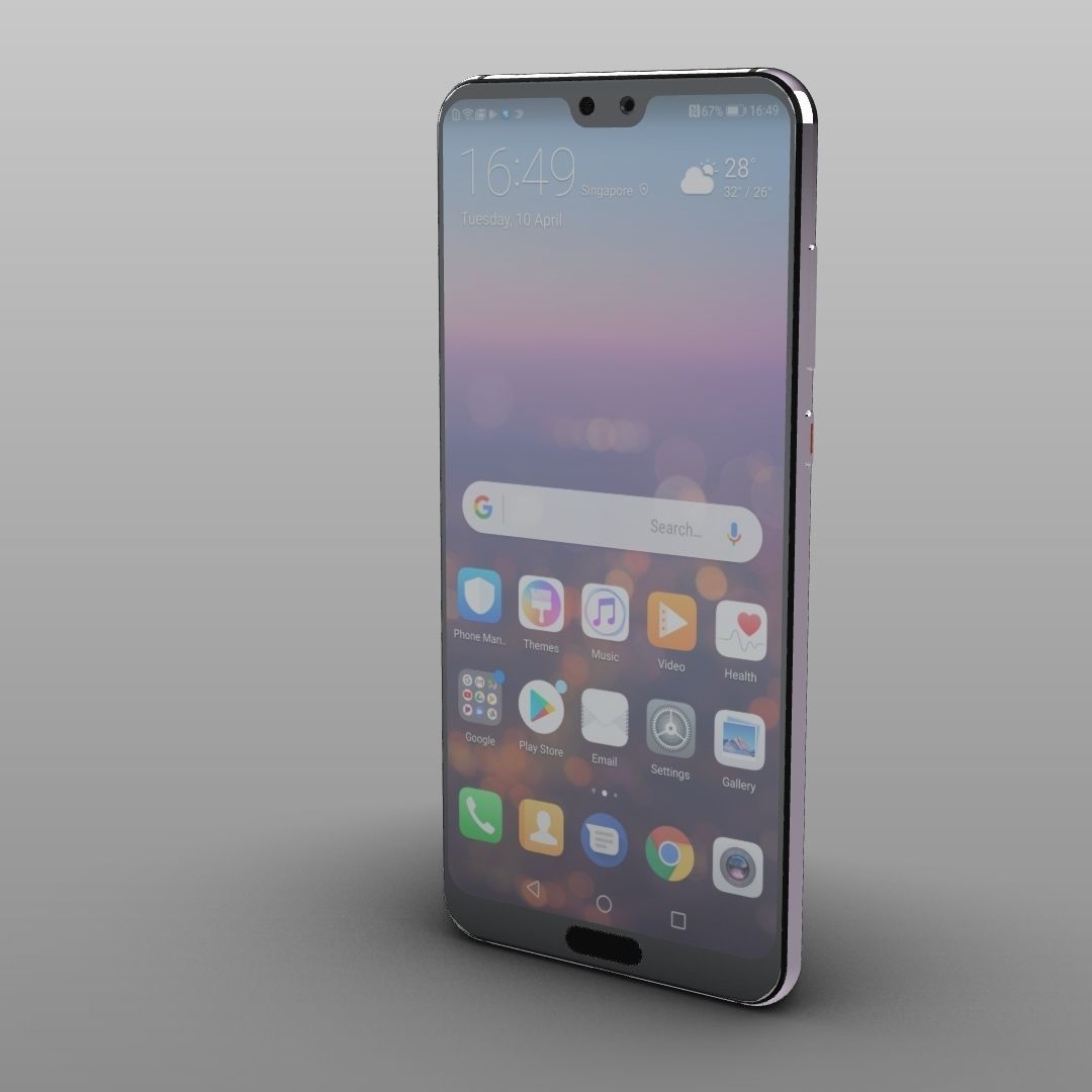 Huawei P20 Pro 3D model_4