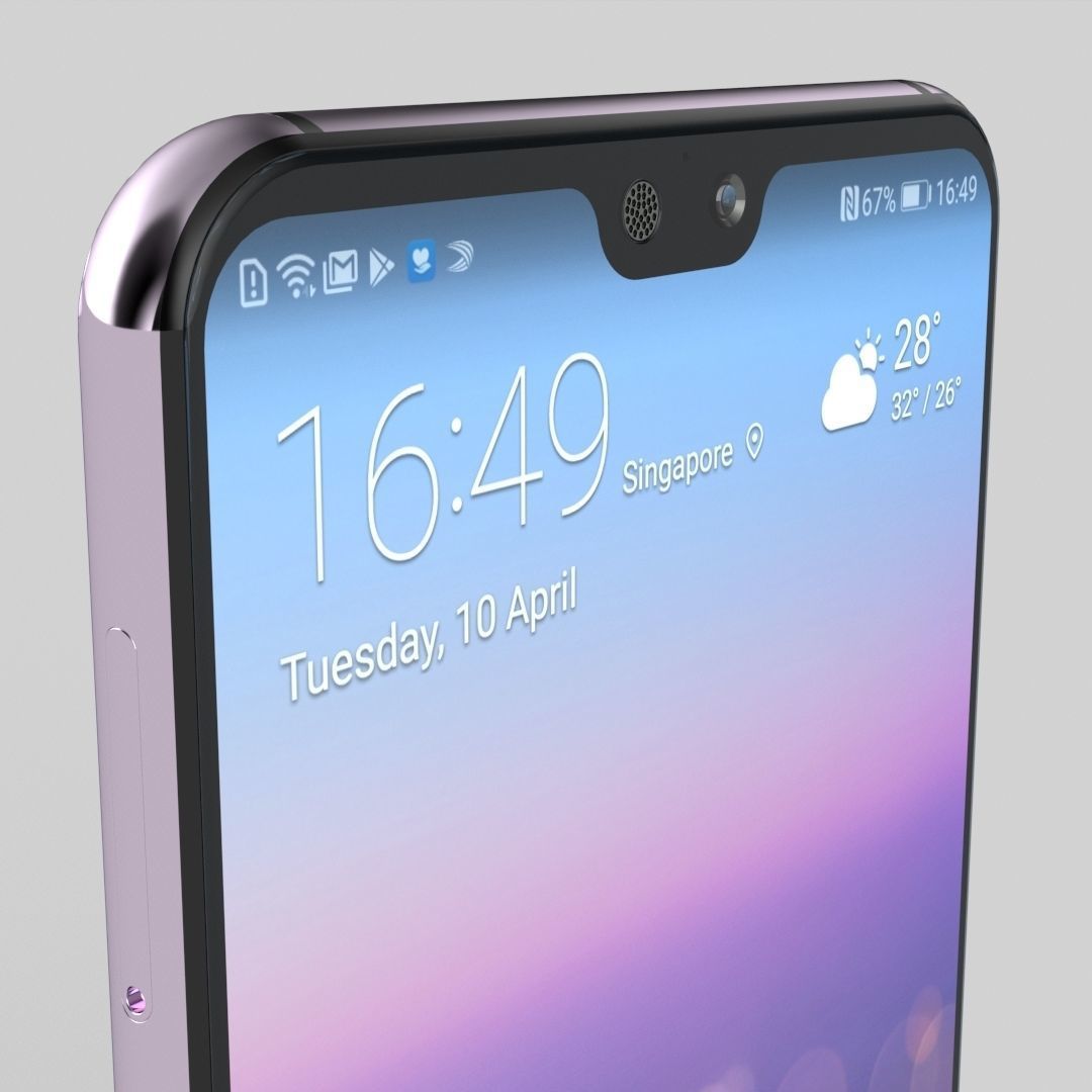 Huawei P20 Pro 3D model_3